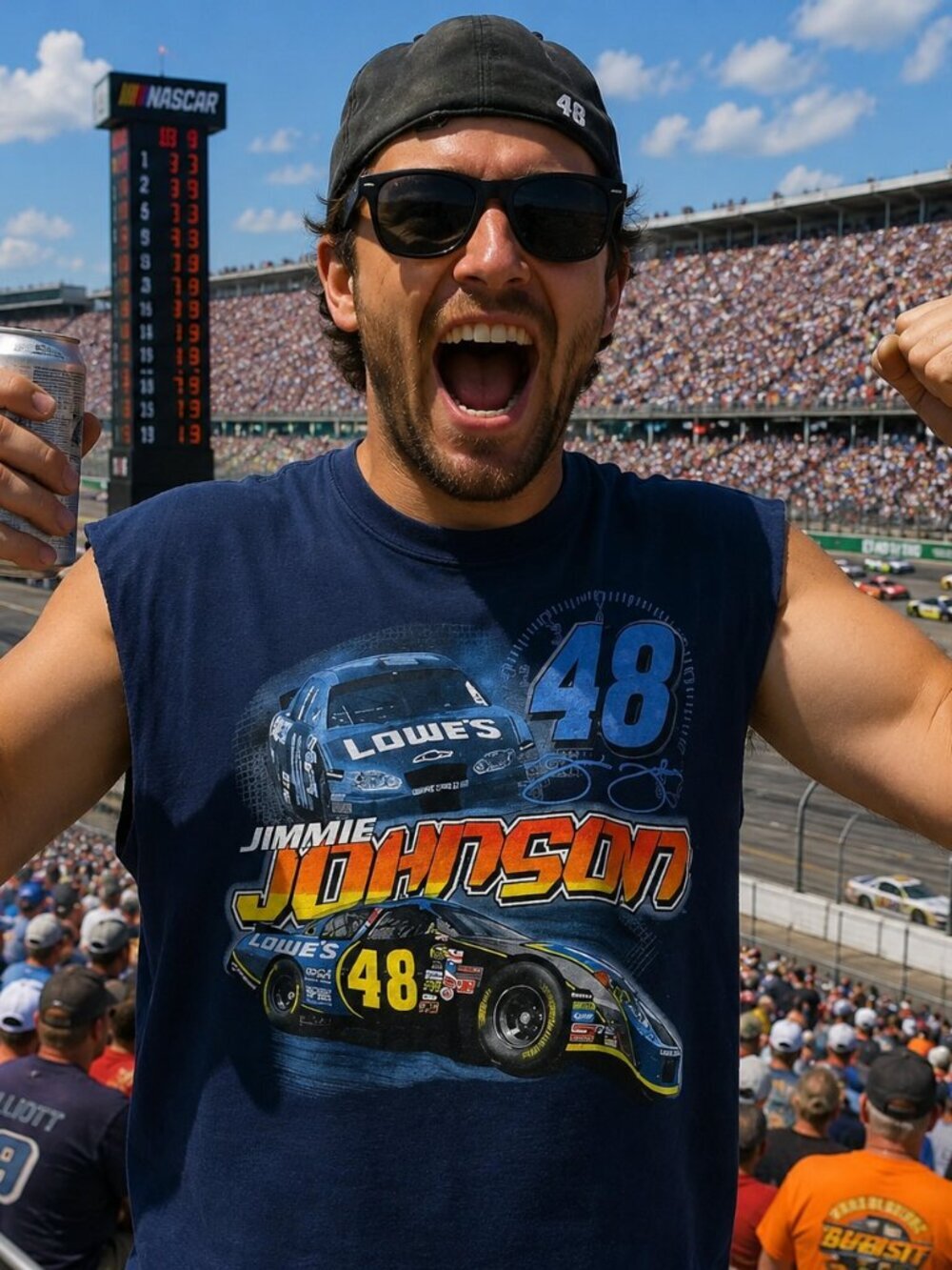 NASCAR JIMMIE JOHNSON MUSCLE TEE (LARGE)
